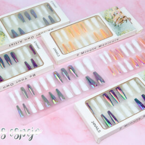 Uñas ballerina efecto espejo EC-34