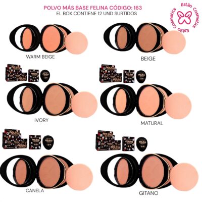Polvo + Base felina 163 - Everbeauty