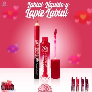LABIAL LIQUIDO Y LAPIZ LABIAL KB-248A
