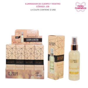 ULUMINADOR DE CUERPO Y ROSTRO FLOWER SECRET CODIGO: J38