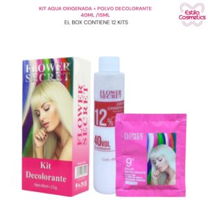 KIT AGUA OXIGENADA Y POLVO DECOLORANTE 40ML/15GRS CODIGO:SY03
