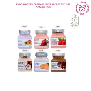 EXFOLIANTE AROMAS SURTIDOS 300 GRS FLOWER SECRET CÓDIGO: JS15