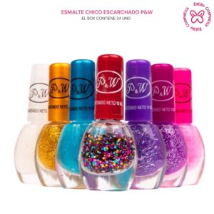 ESMALTE CHICO ESCARCHADO P&W