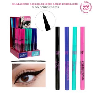 DELINEADOR DE OJOS COLOR NEGRO 3.50 GR CODIGO: C140