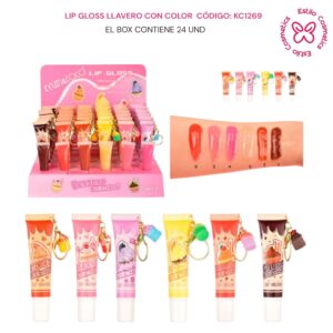 LIP GLOSS LLAVERO CON COLOR CODIGO: KC1269