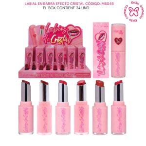LABIAL EN BARRA CON DESTELLO CÓDIGO: MS045