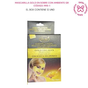 MASCARILLA EN SACHETS GOLD COLAGEN CODIGO:M18-1