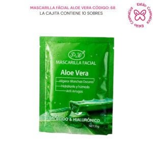 MASCARILLA EN SACHETS ALOE VERA CODIGO: 68