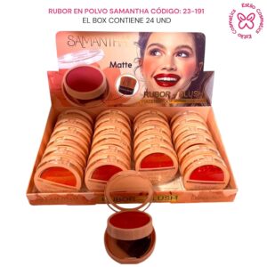 RUBOR EN POLVO  CON BROCHITA SAMANTHA  CODIGO: 23-191