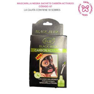 MASCARILLA NEGRA SACHETS  CODIGO: 67