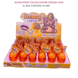 LIP GLOSS HONEY COLOR CASTIBE CODIGO:4243