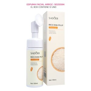 ESPUMA FACIAL SADOER ARROZ CODIGO: SD25594