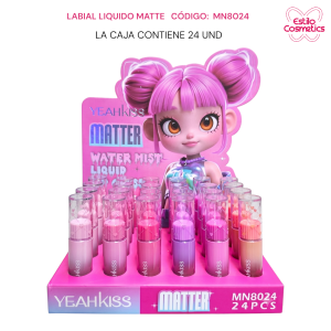 Labial liquido matte yea kiss MN8024