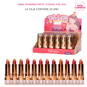 Labial en barra fiesta AGL-250