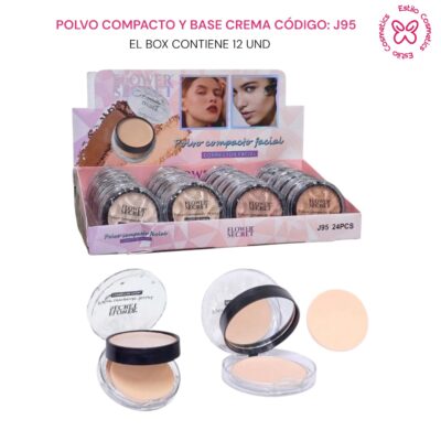 POLVO COMPACTO Y BASE EN CREMA CÓDIGO: J95