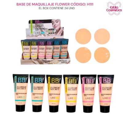 BASE DE MAQUILLAJE FLOWER SECRET CÓDIGO: H111