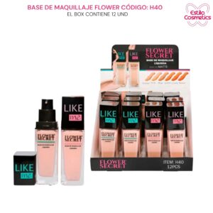 BASE DE MAQUILLAJE FLOWER SECRET CÓDIGO: H40