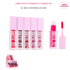 Labial matte Everbeauty 581