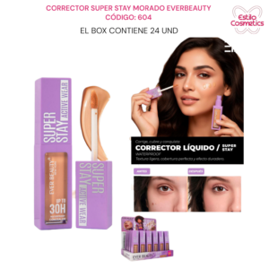 Corrector super stay morado Everbeauty 604
