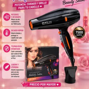 Secador cabello + 2 accesorios 7500W ECA-133