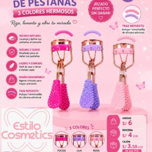 Rizador puntos tornasol dorado ESTILO ECA-16