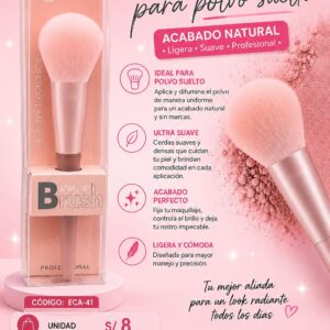 Brocha para polvo rosa ECA-41