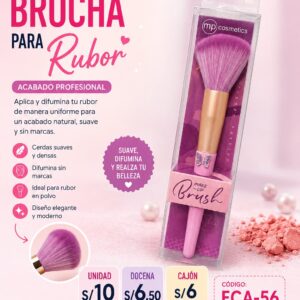 Brocha para rubor mariposa ECA-56