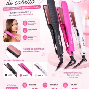 Plancha de cabello 60W ECA-63