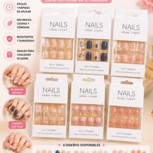 Uña postiza natural 24PC ECA-74