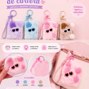 Espejo de cartera peluche lentes ECA-94
