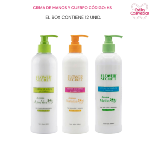 Crema de mano y cuerpo flower secret HS