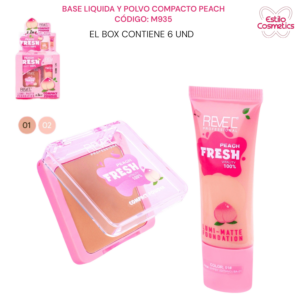 Base liquida + polvo compacto peach M935