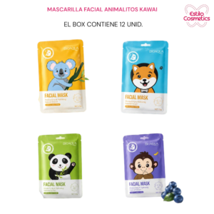 MASCARILLA FACIAL ANIMALITOS KAWAI