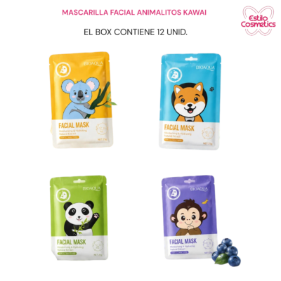 MASCARILLA FACIAL ANIMALITOS KAWAI