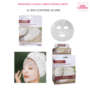 CAJA 24 SACHETS MASCARILLA FACIAL CON ACIDO HIALURONICO ARROZ MM875