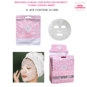 CAJA 24 SACHETS MASCARILLA FACIAL CON ACIDO HIALURONICO FLORAL MM85