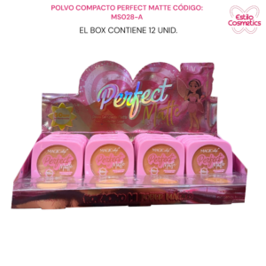 POLVO COMPACTO PERFECT MATTE MS028-A