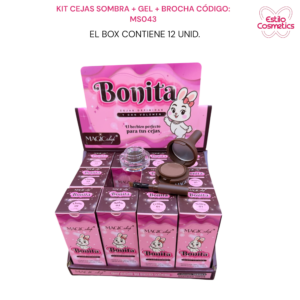 KIT CEJAS SOMBRA + GEL + BROCHA CÓDIGO: MS043