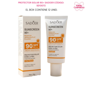 PROTECTOR SOLAR 90+ SADOER CÓDIGO: SD13072