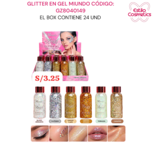 GLITTER EN GEL MIUNDO GZ8040149