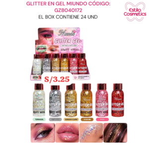 GLITTER EN GEL MIUNDO GZ8040172