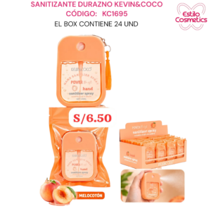 SANITIZANTE DURAZNO KEVIN&COCO KC1695