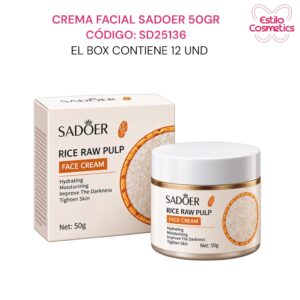 CREMA FACIAL SADOER 50GR CODIGO: SD251236